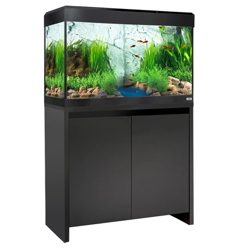 Fluval Roma 125 Black Aquarium & Cabinet