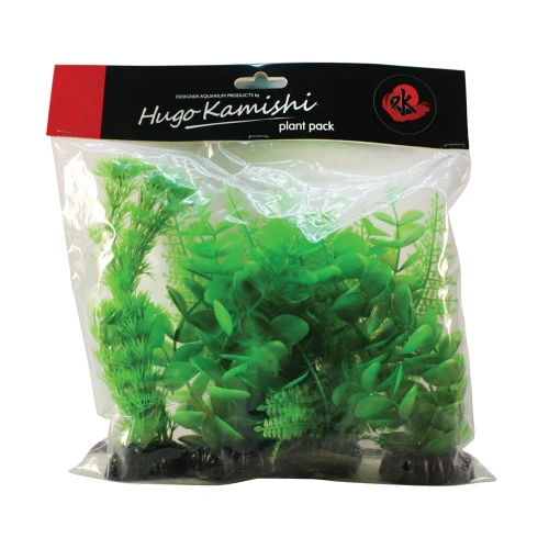 Hugo Kamishi Artificial Bushy Plant Mix - Pack Of 5